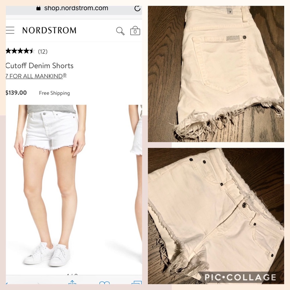 7 For All Mankind Cutoff Shorts